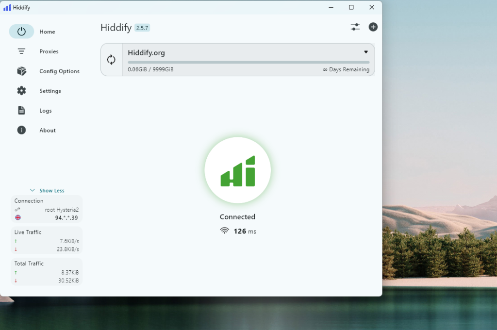 شرایط و خرید 1 Hiddify برای ویندوز